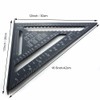 ASNOMY 30cm Protractor Triangle Aluminum Alloy Carpenter Square Triangle Metric