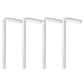HARFINGTON 4pcs L-Shaped Square Head Wrench 3mm CR-V L-Key 4 Points Metric Bolt Wrenches Repairing Tool for Basic Home Repair DIY Project and General Applications