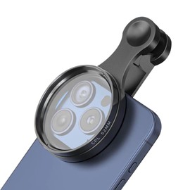 NRETRU 52mm Clip-on CPL Filter Phone Camera Lens Filter,Circular Polarized Lens CPL Filter with Phone Clip