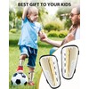 Upgraded Soccer Shin Guards Kids Youth, CE Certified AirsFish Shin