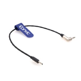 Eonvic Timecode Cable Right Angle 3.5mm TRS for Deity Tentacle Sync to Multi Micro USB for Sony FX3 FX30 FX3 FX30 Alpha 1 A1 A7S3 (50cm)