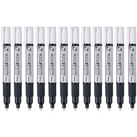 Marcador Permanente Uso Industrial Pentel Blanco/12 Piezas-MMP20-W