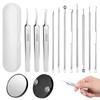 Stainless Steel Blackhead Remover Tools, 11Pcs Pimple Popper Tool Kit