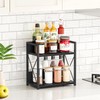 Giikin Countertop Organizer, 2 Tier Coffee Station Organizer for Desktop,