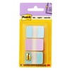 Post-it® Pastel Color Tabs, Gradient Blue, Pink, Clear, 36 Tabs/Pack