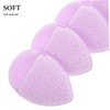 WOONEKY 5pcs Exfoliating Face Cleaning Sponges Reusable Facial Mittens for