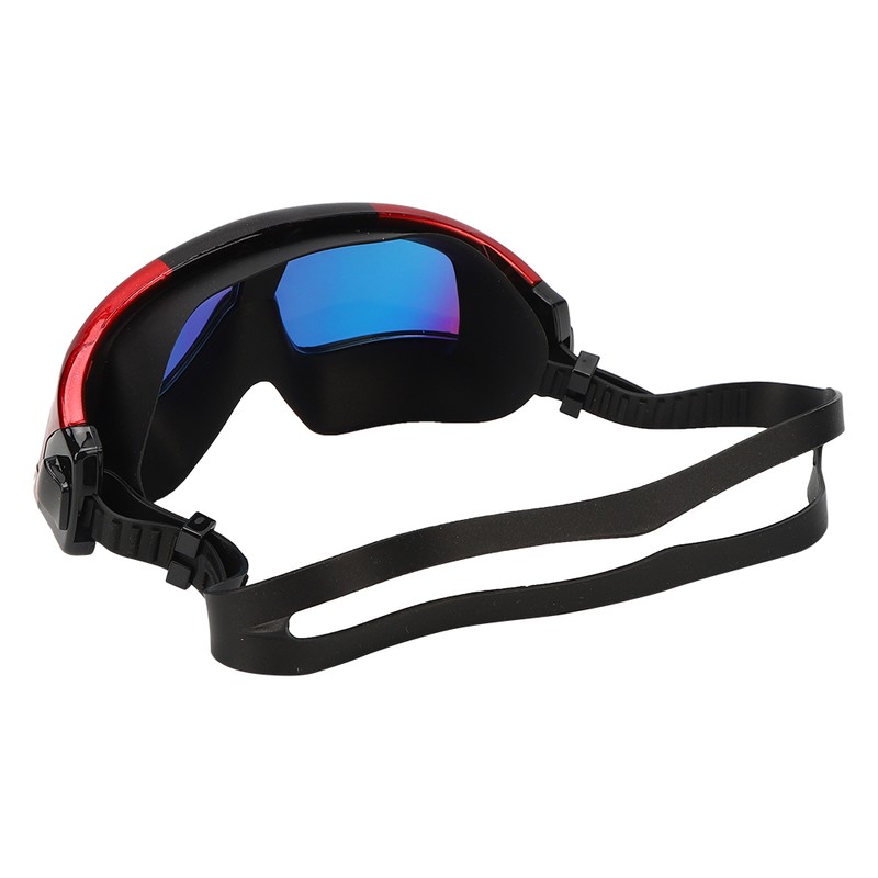 Adult Large Frame Waterproof Antifog Swimming Goggles Electroplate Plain Glass