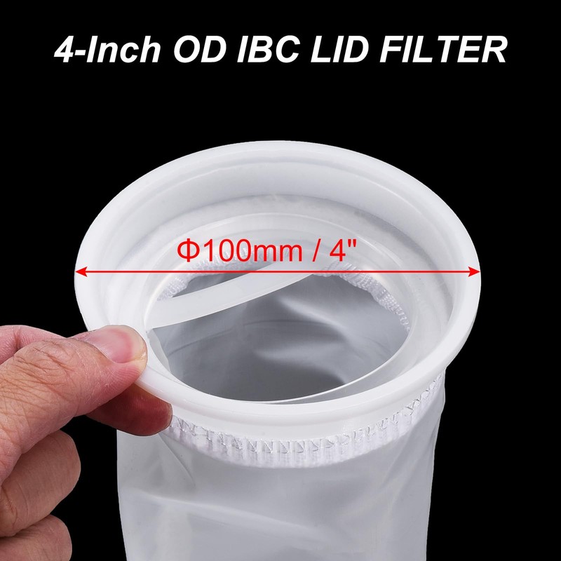 QUARKZMAN IBC Lid Filter, 190 mm Washable Nylon Filter Screen,