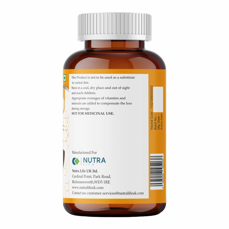 NUTRA LIFE Advanced Turmeric Tablets, 2000mg, with Ginger and Black