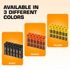 Storacell by Powerpax AAA Battery Storage Caddy, Orange, Holds 12