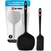 DI ORO Silicone Turner Spatula Set - Kitchen Spatulas for