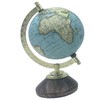 EXERZ 10cm Small Antique Globe with Wooden Base Handmade Decorative