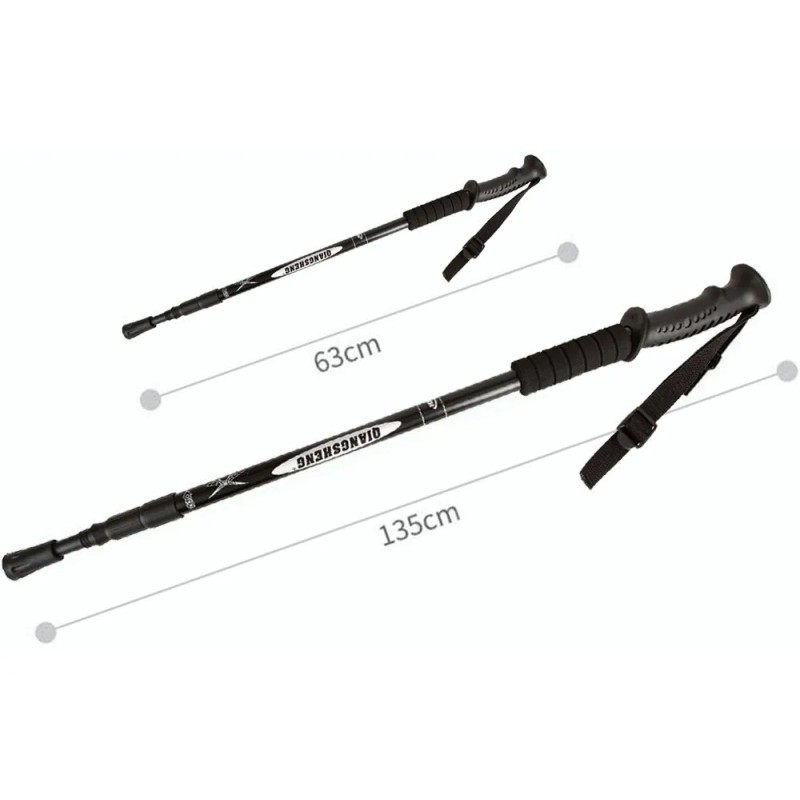 Bastones De Senderismo Bastón Plegables Trekking 2 Piezas