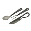 SZCO Supplies 7.25" Hand-Forged Medieval Cutlery Set – Carbon Steel