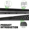 Liouedf Running Boards Side Steps - Aluminum Alloy + ABS