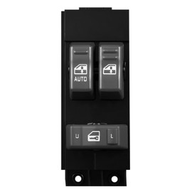 Window Switch Driver Side Master Power Switch | Compatible with 1999 2000 2001 2002 Chevy Silverado GMC Sierra 1500, 2500, 2500 HD, 3500 2-Doors Pickup Truck | Replace # 15047637, Gray