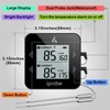 Dual Probe Digital Meat Thermometer - Waterproof, Rechargeable, Bright LCD,