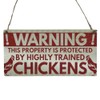 Second Ave Funny Joke Protected By Trained Chickens House Coop