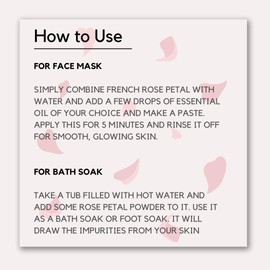 SVATV Rose Petal Powder II, Rose Petal Powder II, Natural Face Packs and Face Mask Formulations, Nourishes Exfoliates, Makes Skin Soft and Detoxifies, 227 g
