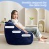 MAXYOYO Kids Bean Bag Chair, Bean Bag Couch with Handle,