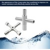 2 PCS 4 Way Sillcock Water Key,Multifunctional Repair Tool Faucet