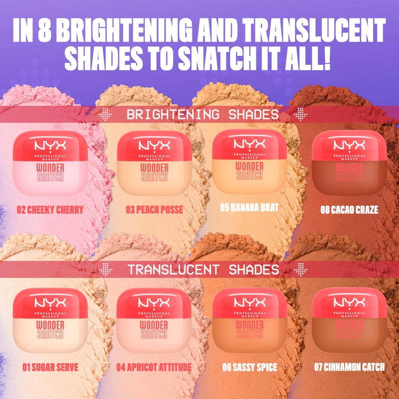 NYX PROFESSIONAL MAKEUP Wonder Snatch Setting Powder, Lifting Loose Powder