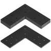 heneng 4 Pcs Flat Mending Plates for 4x4 Post, L