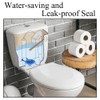 2 Pack Universal Toilet Flapper with POM Chain, Rubber Flush