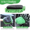 SPDYCESS Car Wash Mitt, 3-in-1 Microfiber Chenille Washing Sponge Mitts