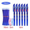 58Pcs Erasable Rollerball Pen Refill Sets Blue Ink 0.5mm Thin