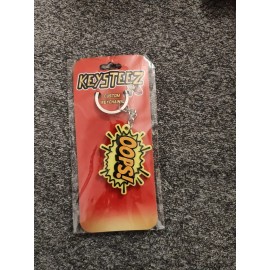 Keysteez  " OOPS " Rubber Keychain Bag / Purse Pendant