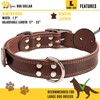 ADITYNA ADITYNA Heavy Duty Leather Dog Collar for Large Dogs