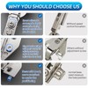 Soft Close Cabinet Hinges 4 Pack 4D Adjustable with Speed