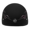 VCAN V515BF24 Flat Black Butterfly Large half helmet