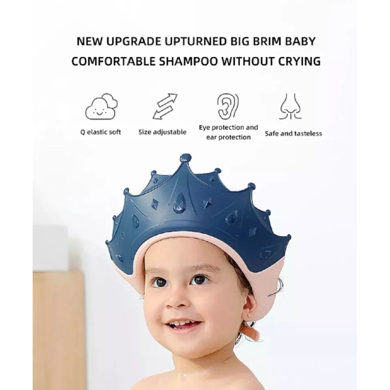 TIKA Kid Adjustable Shower Cap - Bath Shampoo Visor Hat,