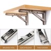 Fold Shelf Brackets (10 inch, Stainless Steel)
