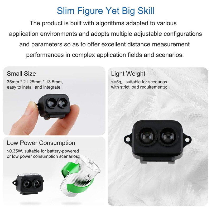 MakerFocus Lidar - Módulo de sensor TF-Luna, módulo de rango
