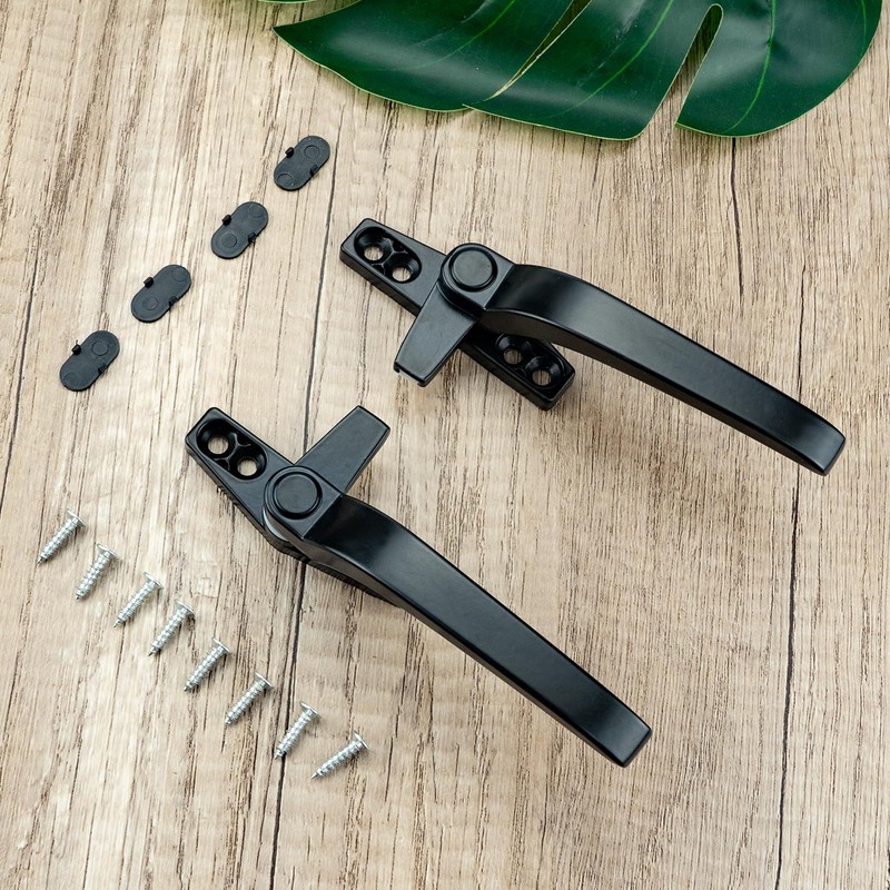 Universal Window Handle Replacement Kit Black Double Glazing Window Handles