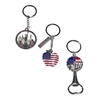12 Pack NYC Multicolor Souvenir Collection New York Metal Keychain