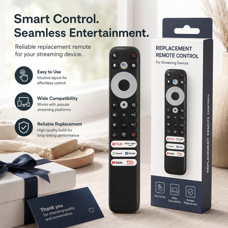 Voice Remote Control for Compatible TCL Smart TVs – RC902V