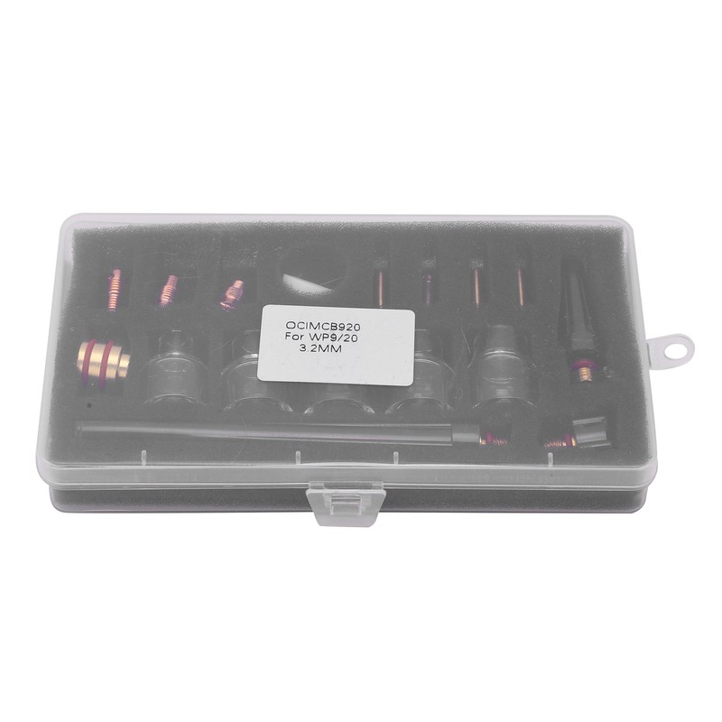 Welding Torch Accessories Kit Glass Cup Nozzle Brass Consumables for