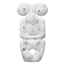 Baby Double Liner Reversible Stroller Car Seat Cushion Pad - Double Sides Breathable Modal & 3D Air Mesh Inserts Flying Elly