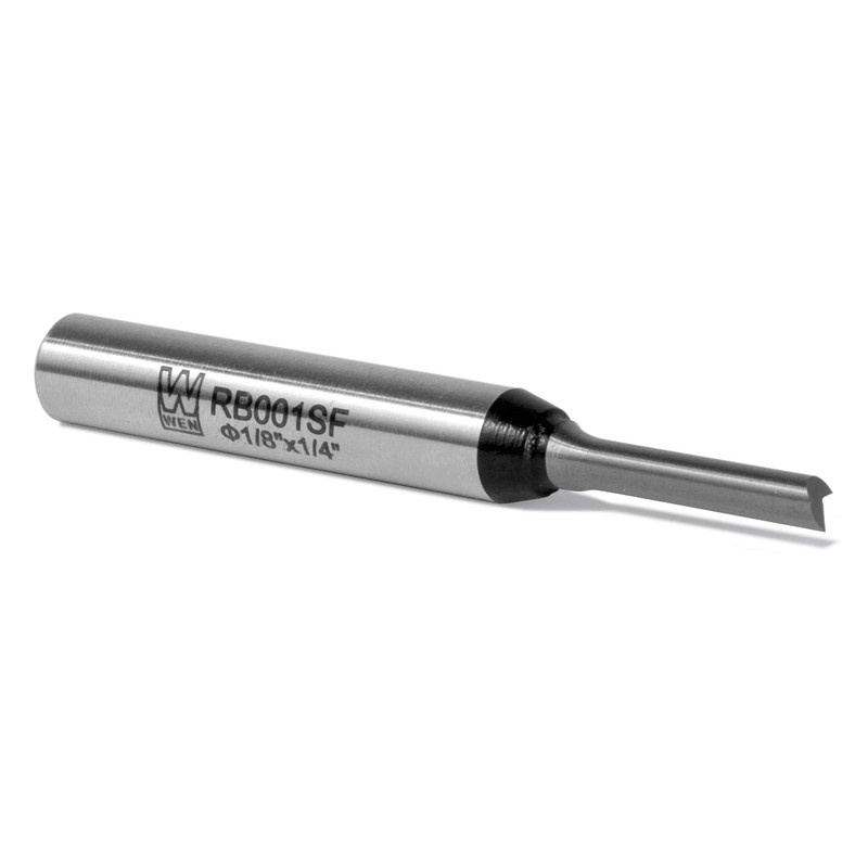 WEN RB001SF 1/8 in. Straight 1-Flute Carbide-Tipped Router Bit with