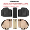 Black Panther Luxury PU Leather Rear Car Seat Cover,Compatible with