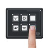 Car Universal 6P Membrane Control Switch Panel with Backlight Module