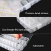 2 Pack 24 Grids Clear Plastic Organizer Box, Storage Container