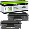 Greencycle 2 Pack Compatible Toner Cartridge For Canon 119Ii Black