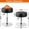 Segawe Vanity Ottoman Stool Adjustable 360° Swivel Makeup Stool Chair