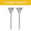 Dremel 442-02 Carbon Steel Brushes (2 Pack), 1/2" Diameter
