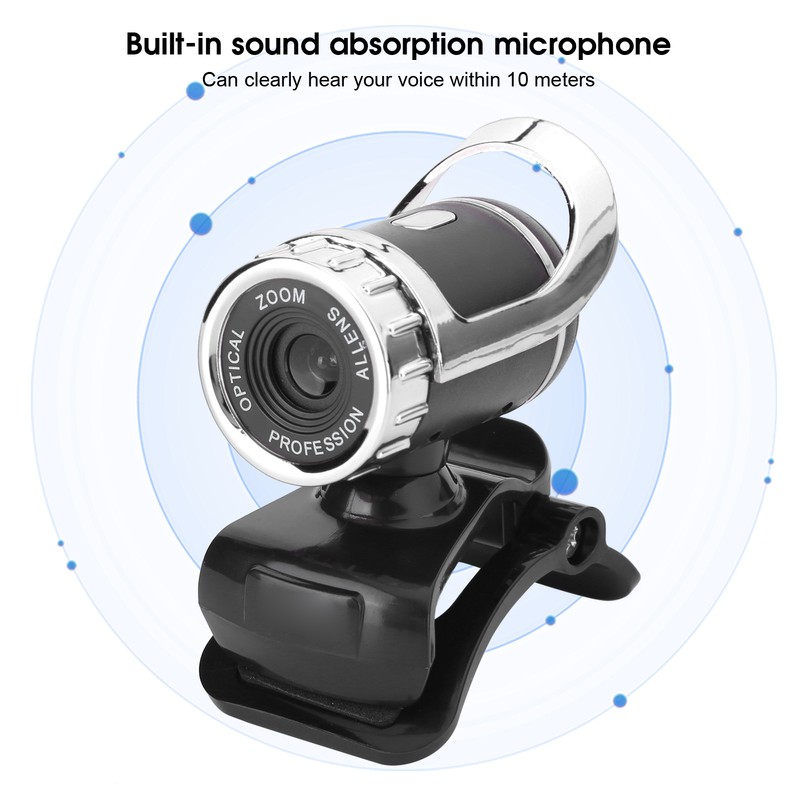HXSJ LG68 Webcam BuiltIn SoundAbsorbing Microphone USB Camera for Teaching